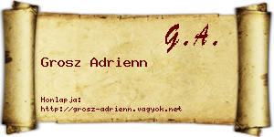 Grosz Adrienn névjegykártya